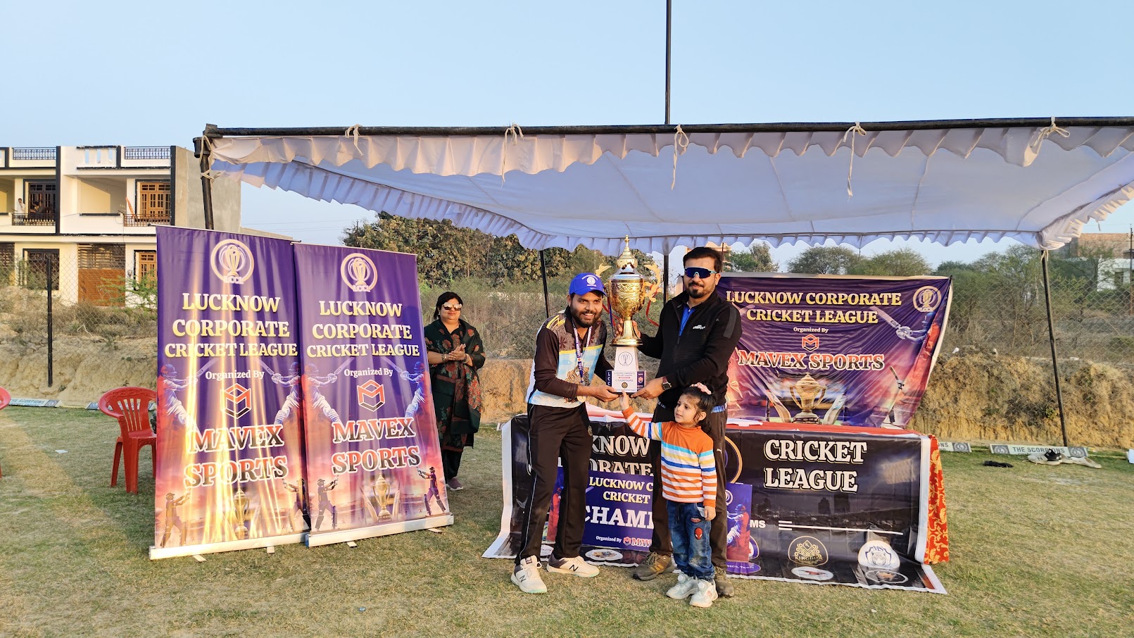 Trophy Handover to Champions Captain